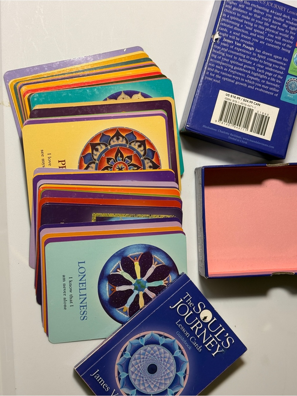 The Soul's Journey Lesson Cards by James Van Praagh - Blue Deck